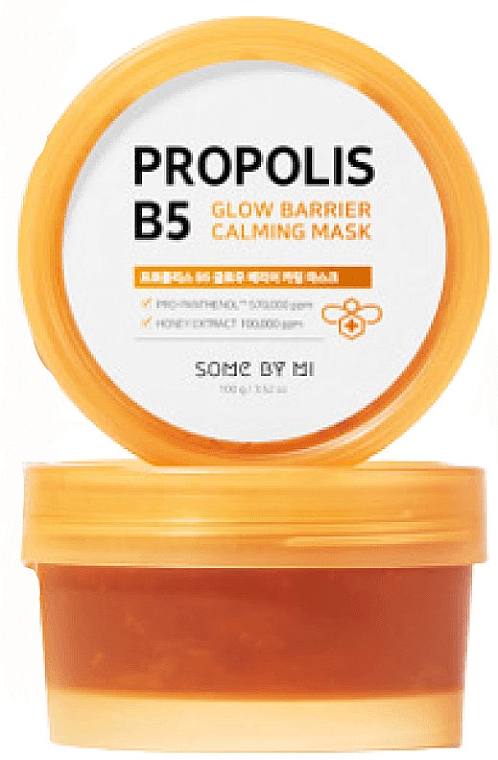 Kojąca maska propolisowa dla promiennej skóry - Some By Mi Propolis B5 Glow Barrier Calming Mask — Zdjęcie N2