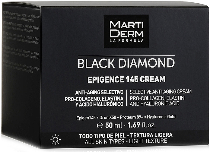 Krem do twarzy na dzień - MartiDerm Black Diamond Epigence 145 Cream — Zdjęcie N1