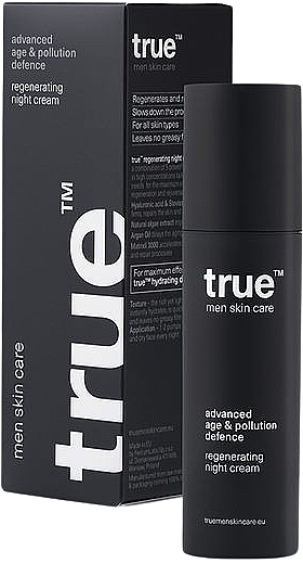 Regenerujący krem na noc - True Men Skin Care Advanced Age & Pollution Defence Regenerating Night Cream — Zdjęcie N1