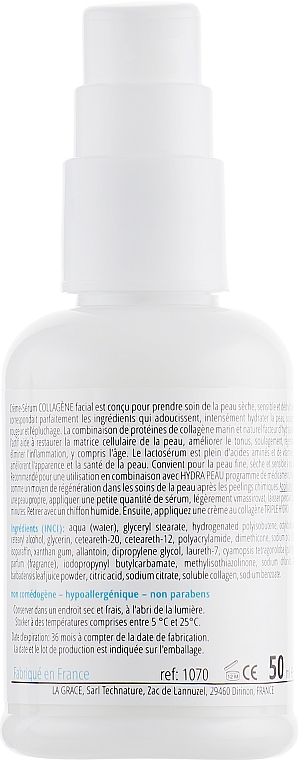 Krem serum z kolagenem i aloesem - La Grace Collagene Cream-serum — Zdjęcie N2