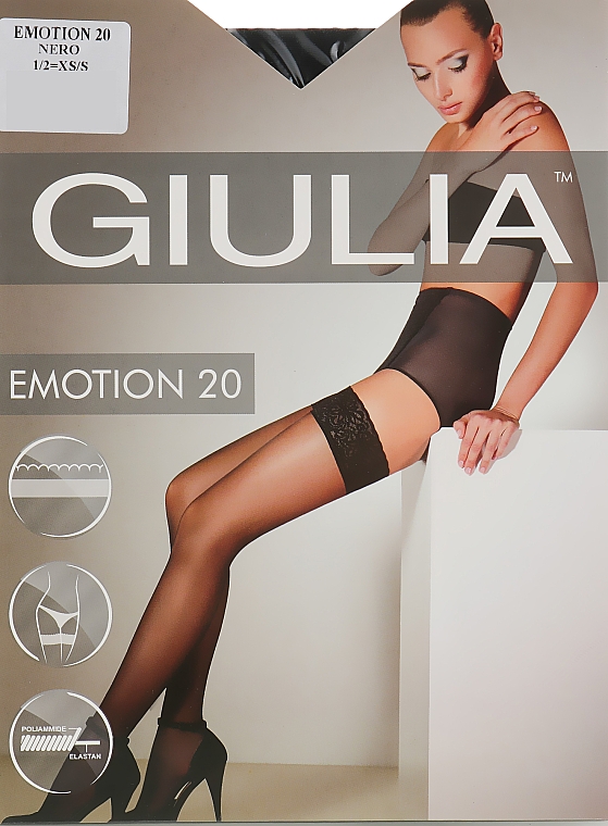 Pończochy damskie Emotion 20 Den, nero - Giulia