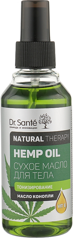 Suchy olej konopny do ciała z witaminą E - Dr Sante Natural Therapy Hemp Oil