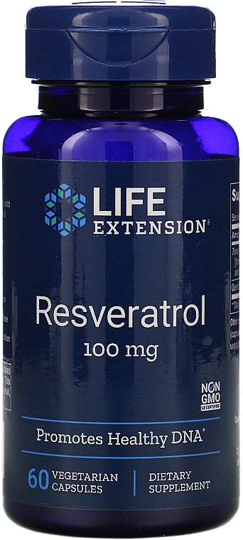 Resweratrol w kapsułkach - Life Extension Resveratrol — Zdjęcie N1