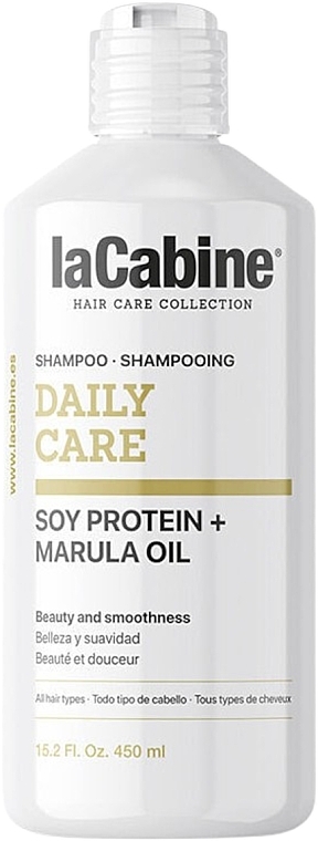 Szampon do codziennej pielęgnacji - La Cabine Daily Care Shampoo Soy Protein + Marula Oil  — Zdjęcie N1