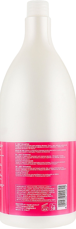 Miętowy szampon do włosów - BBcos Kristal Basic Mint Shampoo — Zdjęcie N4