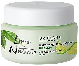 Kup Matująca emulsja do twarzy z olejkiem z drzewa herbacianego i limonką - Oriflame Love Nature Mattifyng Face Lotion