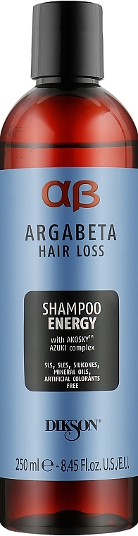 Energizujący szampon przeciw wypadaniu włosów - Dikson Argabeta Hair Loss Shampoo Energy — Zdjęcie N1