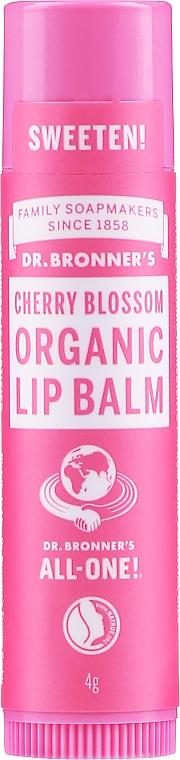 Organiczny balsam do ust z ekstraktem z kwiatu wiśni - Dr. Bronner's All-One! Cherry Blossom Organic Lip Balm
