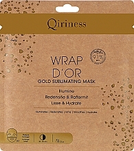 Kup Hydrożelowa maseczka na twarz z 24-karatowym złotem - Qiriness Wrap d’Or Gold Sublimating Mask