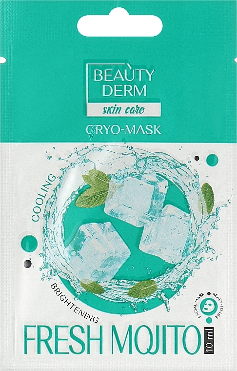 Maska kriogeniczna na twarz - Beauty Derm Fresh Mojito