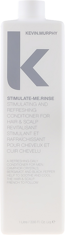 Stymulująca odżywka odświeżająca do włosów i skóry głowy dla mężczyzn - Kevin.Murphy Stimulate-Me.Rinse Stimulating and Refreshing Conditioner — Zdjęcie N1