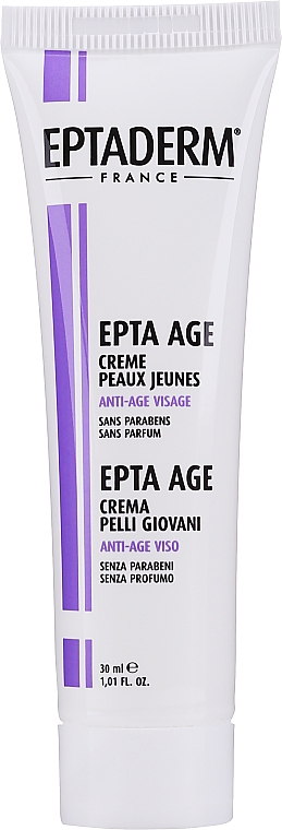 Odmładzający krem do młodej skóry z pierwszymi oznakami starzenia - Eptaderm Epta Age Anti Age Visage Young Skin Cream — Zdjęcie N1
