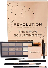 Kup Zestaw do stylizacji brwi - Makeup Revolution The Brow Sculpting Set (soap/styler/5g + gel/brow/4.5ml + br/pen/1.15g + br/palette/2.6g + accessories) 