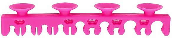 Silikonowa suszarka do pędzli, jasnoróżowa - Tools For Beauty MiMo Makeup Brush Drying Rack Hot Pink — Zdjęcie N3