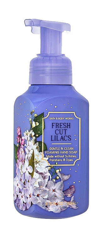 Mydło-pianka do rąk - Bath And Body Works Fresh Cut Lilacs Geantle & Clean Foaming Hand Soap — Zdjęcie N1