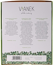 WYPRZEDAŻ Zestaw normalizujący do pielęgnacji twarzy - Vianek Seria zielona energetyzująca (gel 150 ml + cr 50 ml + mask 10 ml) * — Zdjęcie N2