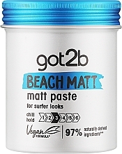 Kup Matująca pasta do włosów - Got2b Beach Matt Paste Chill Hold 3 97% Naturally Derived Ingredients