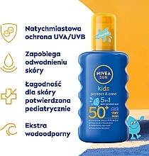 Przeciwsłoneczny spray dla dzieci SPF 50+ - Nivea Sun Kids Moisturising Spray SPF 50+ — Zdjęcie N4