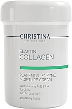 Nawilżający krem do skóry tłustej i mieszanej - Christina Elastin Collagen Placental Enzyme Moisture Cream — Zdjęcie N2
