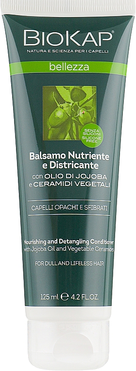 Odżywka wygładzająca do splątanych włosów - BiosLine BioKap Nourishing and Detangling Conditioner — Zdjęcie N2