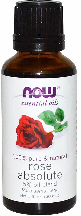Olejek różany - Now Foods Essential Oils 100% Pure Rose Absolute — Zdjęcie N1