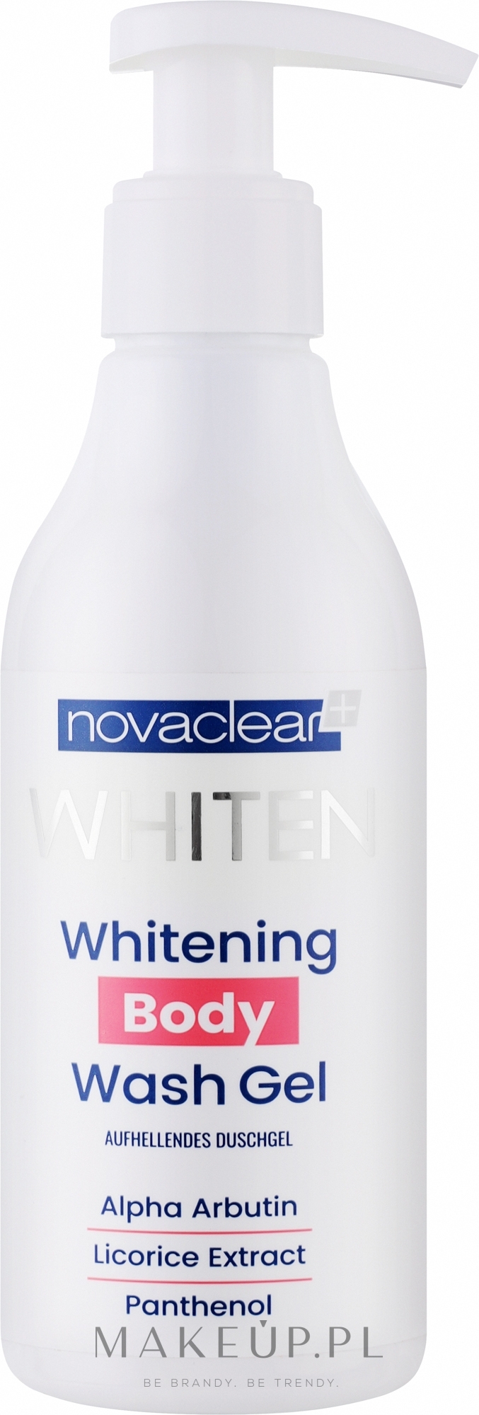 Wybielający żel pod prysznic - Novaclear Whiten Whitening Body Wash Gel — Zdjęcie 200 ml
