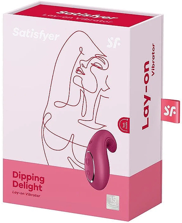 Wibrostymulator, jagodowy - Satisfyer Dipping Delight Berry — Zdjęcie N3