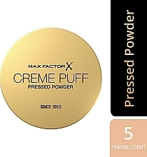 Matujący puder prasowany, 14 g - Max Factor Creme Puff Pressed Powder — Zdjęcie N3