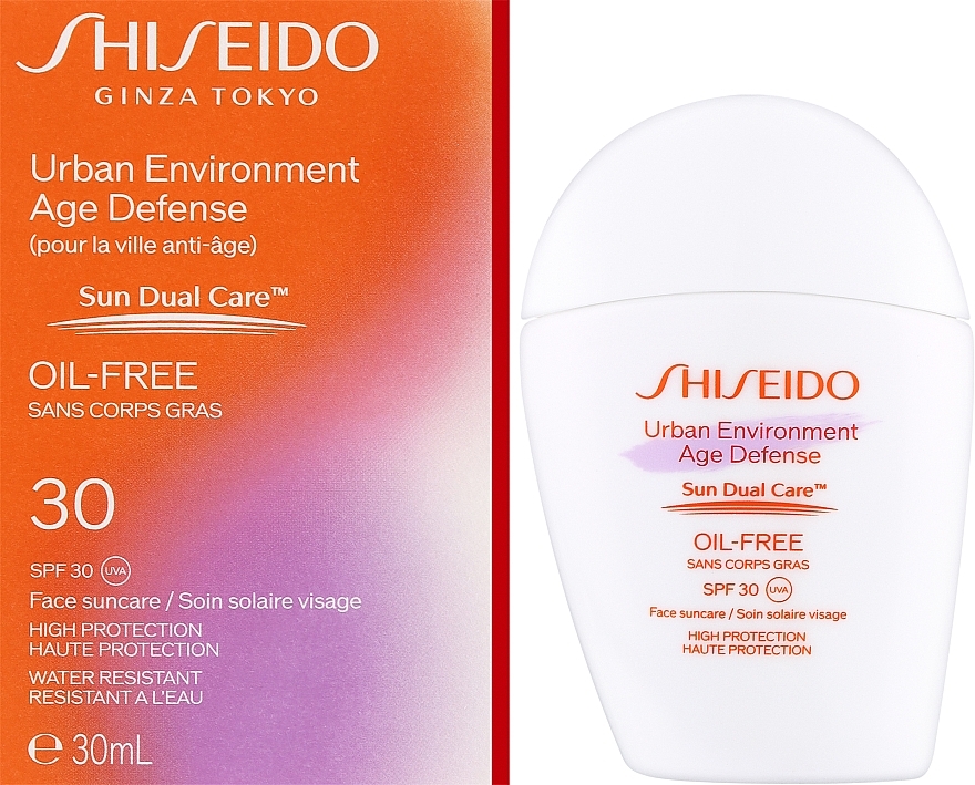 Ochronny krem do twarzy - Shiseido Urban Environment Age Defense Sun Dual Care SPF 30 UVA — Zdjęcie N2