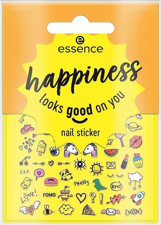 Naklejki na paznokcie - Essence Happiness Looks Good On You Nail Sticker — Zdjęcie N1