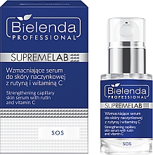 Wzmacniające serum do skóry naczynkowej z rutyną i witaminą C - Bielenda Professional SupremeLab S.O.S — Zdjęcie N1