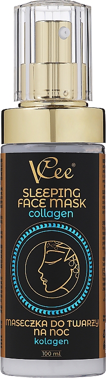 Maseczka do twarzy na noc z kolagenem - Vcee Sleeping Face Mask Collagen — Zdjęcie N1