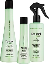 Zestaw - Phytorelax Laboratories Keratin Curly Intensive Hair Treatment Kit (shm/250ml + cond/100ml + h/spray/200ml) — Zdjęcie N2