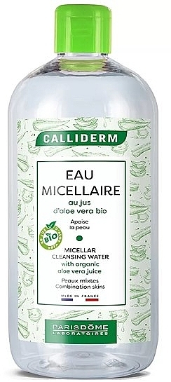 Płyn micelarny do cery mieszanej - Calliderm Micellar Cleansing Water with Organic Aloe Vera Juice — Zdjęcie N1