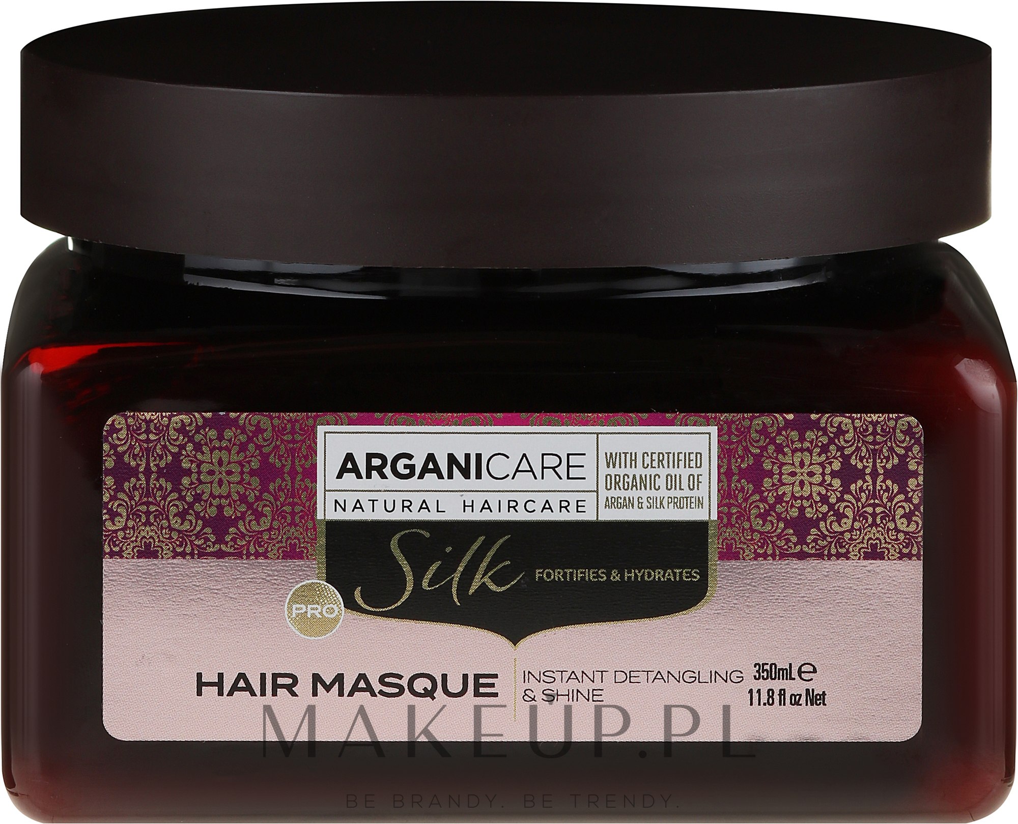 Maska do włosów z proteinami jedwabiu - Arganicare Silk Hair Masque — Zdjęcie 350 ml