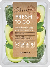 Kup Maska na tkaninie do twarzy z ekstraktem z awokado - Tony Moly Fresh To Go Avocado Mask Sheet Nourishing