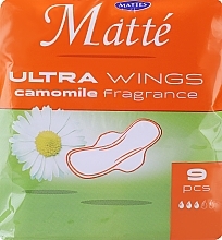 Kup Podpaski higieniczne ze skrzydełkami, 9 szt. - Mattes Ultra Wings Camomile