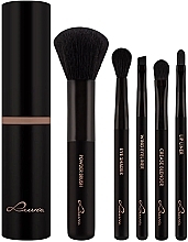 Zestaw pędzli do makijażu, 5 szt. - Luvia Cosmetics Espresso Travel Brush Set — Zdjęcie N2