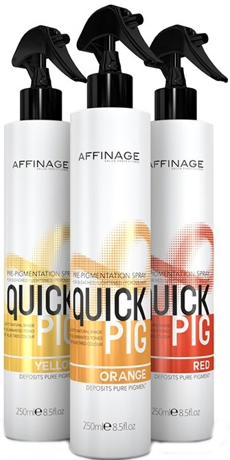 Spray do poprawy koloru włosów - Affinage Salon Professional Quick Pig Yellow Spray — Zdjęcie N1