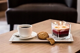 Świeca zapachowa trójwarstwowa w szkle Piernik - Bispol Aura Scented Candle Gingerbread — Zdjęcie N2