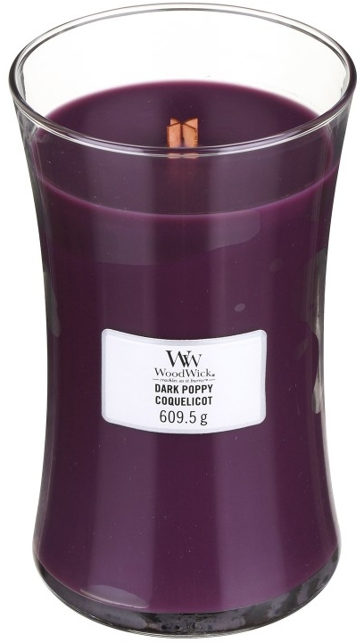 Świeca zapachowa w szkle - WoodWick Hourglass Candle Dark Poppy — Zdjęcie N1