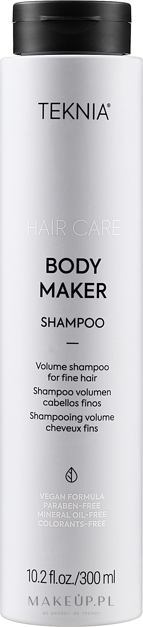 Szampon zwiększający objętość do włosów cienkich - Lakmé Teknia Body Maker Shampoo — Zdjęcie 300 ml