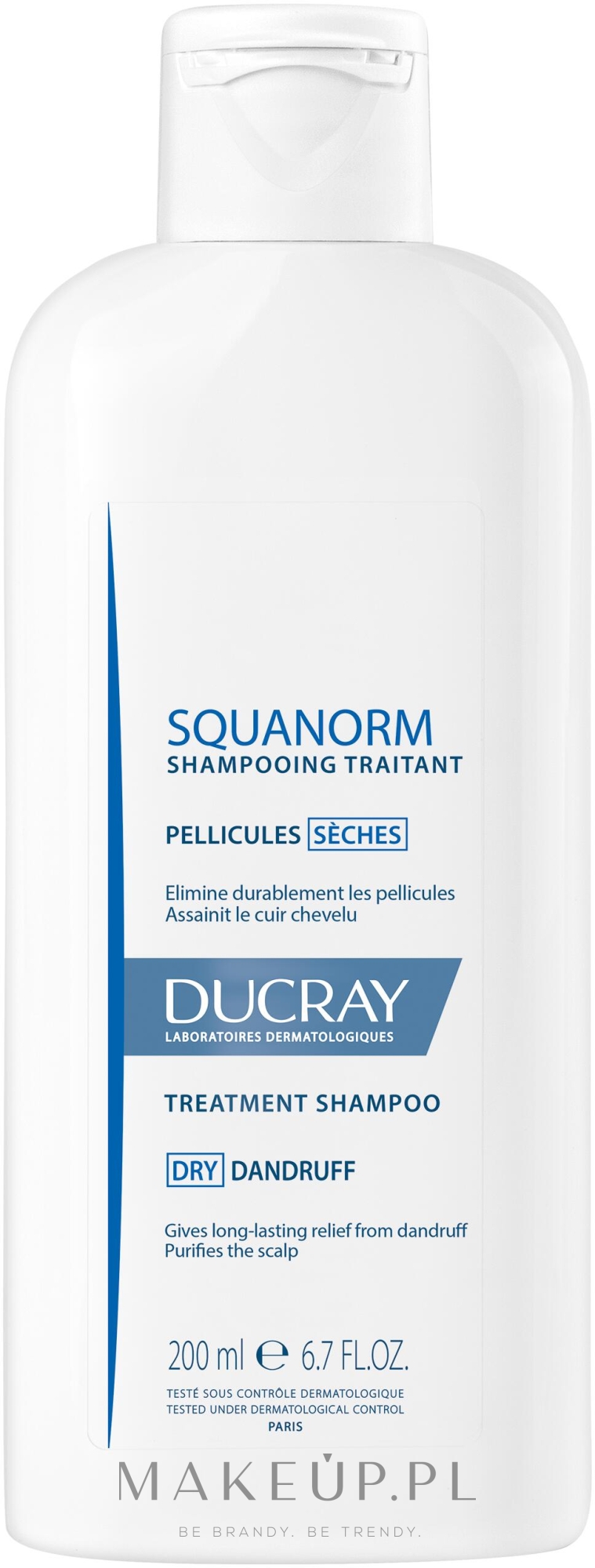 Szampon redukujący łupież suchy - Ducray Squanorm Selezhel Shampoo — Zdjęcie 200 ml