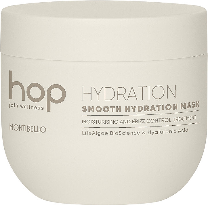 Nawilżająca maska ​​do włosów puszących się i niezdyscyplinowanych - Montibello HOP Smooth Hydration Mask — Zdjęcie N2