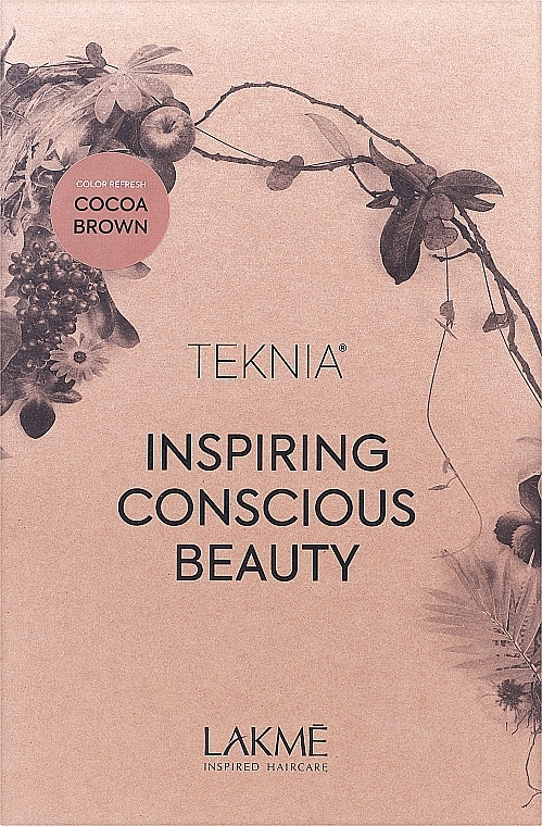 Zestaw - Lakme Teknia Color Refresh Cocoa Brown (shmp/300ml + h/mask/250ml) — Zdjęcie N1