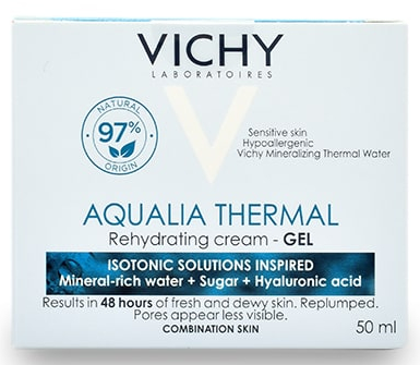 Głęboko nawilżający żel-krem do twarzy do skóry normalnej i mieszanej - Vichy Aqualia Thermal Rehydrating Cream Gel — Zdjęcie N5