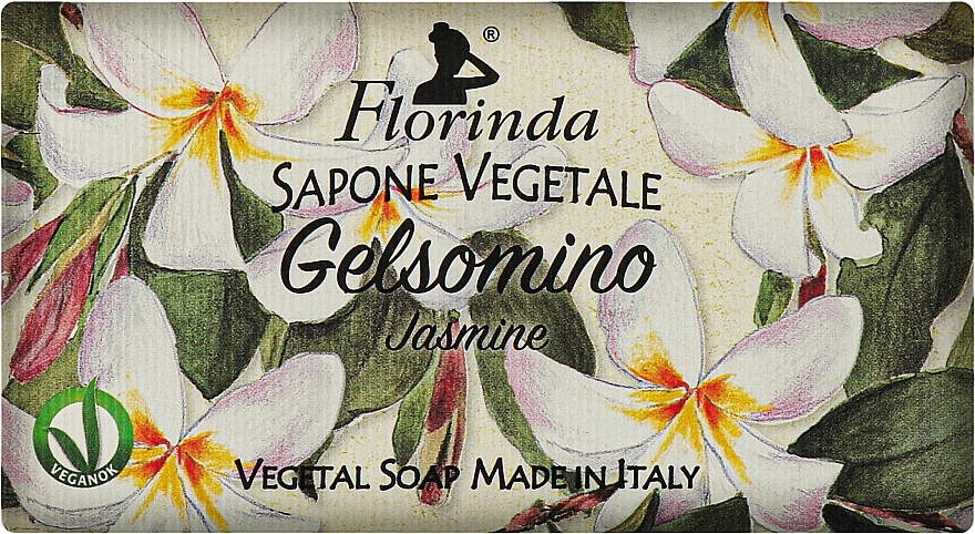 Mydło naturalne Jaśmin - Florinda Sapone Vegetale Jasmine — Zdjęcie N1