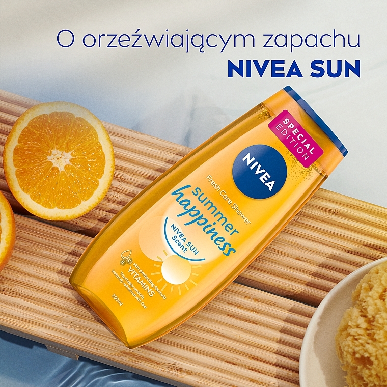 Odświeżający żel pod prysznic - Nivea Summer Happiness Sun Scent — Zdjęcie N5