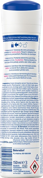 Antyperspirant w sprayu - NIVEA Black & White Invisible Clear — Zdjęcie N2