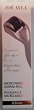 Mezoroller do masażu twarzy, fioletowy - Zoe Ayla Micro-Needling Derma Roller — Zdjęcie N3